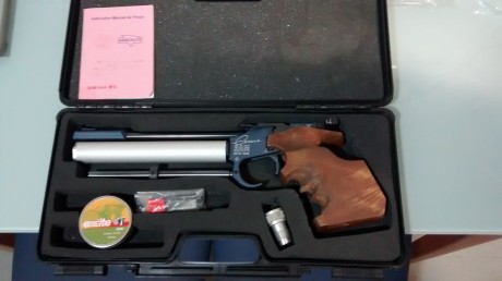 "VENDIDA" SE PUEDE CERRAR, GRACIAS Vendo pistola aire comprimido de precisión SAM Anschutz modelo 02