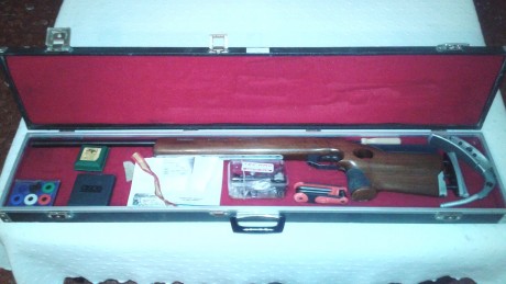 Buenas a todos:

Carabina Anschutz con cañón seleccionado Super Mach 54.

Cañón Seleccionado, Diopter, 01