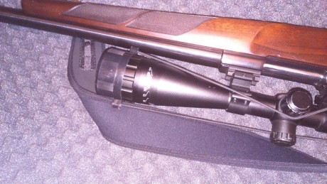 Calibre 308 Varmint Police. Cañón flotante, gatillo al pelo, visor hawke 4-16x 50muy nítido, mildot. El 02