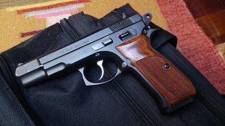 Hola amigos! ya que se muestran tantas armas buenas creo que a los propietarios de una cz 75 se nos tendría 80