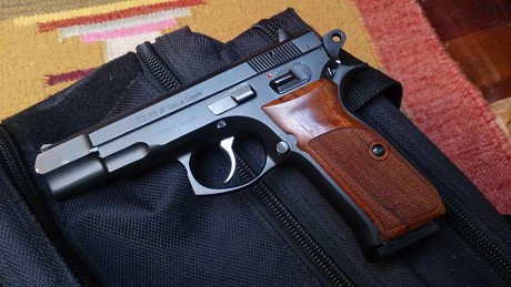 Hola amigos! ya que se muestran tantas armas buenas creo que a los propietarios de una cz 75 se nos tendría 80