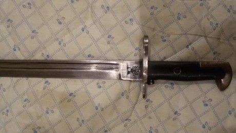 Garand fabricado en el año 1942 por springfield, se acompaña con bayoneta larga (desconozco si es original), 00