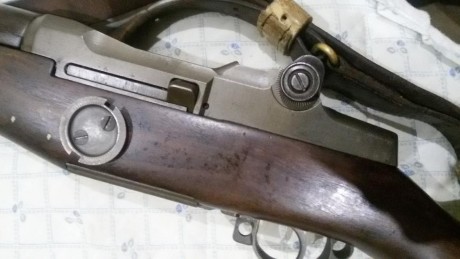Garand fabricado en el año 1942 por springfield, se acompaña con bayoneta larga (desconozco si es original), 12