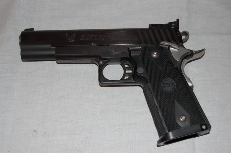 Vendo pistola STI EAGLE 5.1 calibre 40 SW y Cañon de 9 m/m.
Muy poco usada, el caño de 40SW habra tirado 02