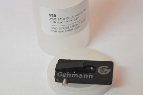 Vendo punto de mira 2 posiciones Gehmann para Walther GSP. El punto de mira tiene un pequeño roce justo 02