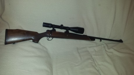 vendo un sako calibre 7mm REM MAG  , con monturas apel y visor zeiss diavari 3-12x56 , con grabados en 00