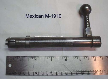 Hola, alguien podría Ayudarme a encontrar un cerrojo para este mauser mexicano modelo 1910, acción corta, 00