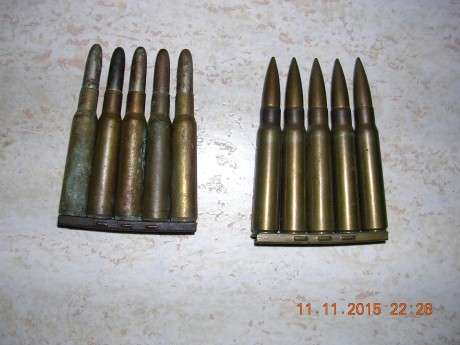 Vendo peines metálicos para el Mauser oviedo (sin munición), también le valen al Carl Gustav ya que son 70