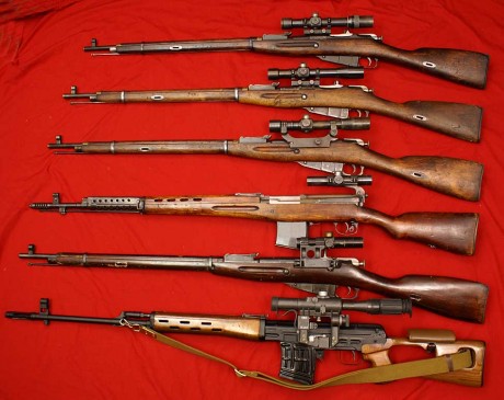 El Mosin-Nagant ..
es un rifle militar accionado por cerrojo, con cargador de cinco proyectiles, que 90