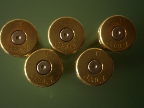 Hola, vendo lotes de 20 vainas del calibre .338 Lapua Magnum con un sólo disparo, son de la marca Ruag. 00