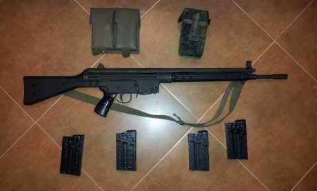 Se vende Cetme C de Mike Custom Guns con accesorios, incluye:
- Culata de G3 negra adaptada a Cetme
- 00