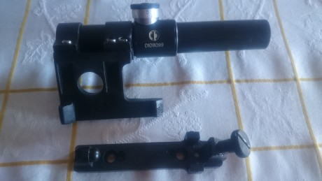 Hola,vendo visor con su montura tipo PU con todos sus accesorios para mosin nagant,el visor no es original,la 01