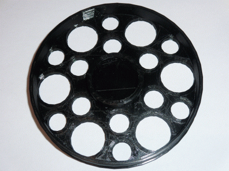 Buenas tardes, 

Vendo ruedas de paralaje de hasta 120mm realizadas en material plástico con impresora 00
