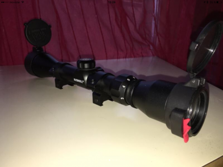 Hola, vendo un visor Bushnell 3-9x40, tubo de 1", 1/4 MOA, retícula Multi-X, es el de serie de un 01