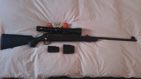 Vendo tikka lite 338wm con monturas desmontables warne, visor Tasco titan 3-12x52 y dos cargadores.
El 02