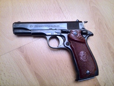 Vendo PISTOLA STAR SUPER S 9 CORTO/380ACP con un cargador ,  estado impecable aceptaria como cambio:  01