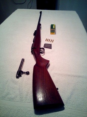 Saludos! 
Vendo carabina Ceska 452 del .22 Magnum. 
Se puede ver y probar en Valencia. Pido 300,00€
La 10