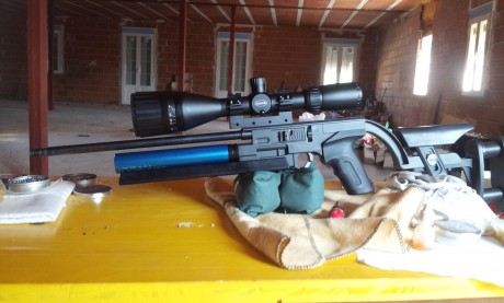 buenas tardes. 
Pongo en venta una carabina pcp rohm tm 200 en calibre 4.5mm.
Para tiro de iniciacion 60