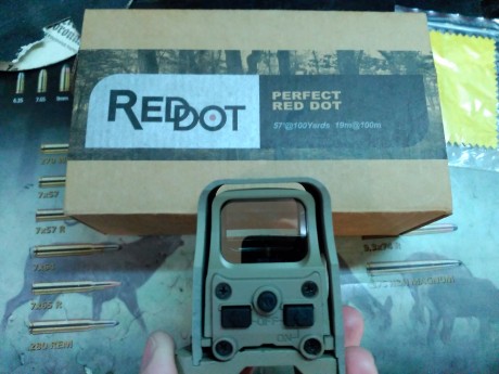 REBAJADO a 45 euros.
Vendo visor holográfico Red Dot tipo Eotech 553. 
Nuevo, nunca se ha usado. 
Ideal 00