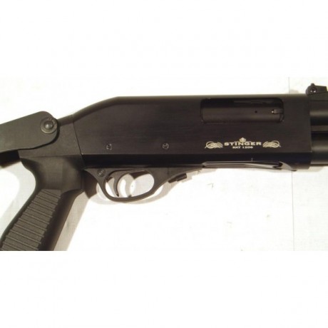 Se vende escopeta Stinger Tactical con culata táctica y pistolete y con culata normal. (Intercambiable)

Capacidad 02
