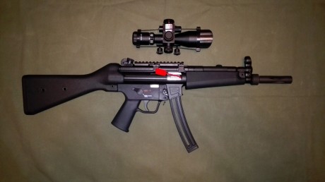 Hola a todos.
Vendo, por necesidad de espacio para otros proyectos, H&K MP5 calibre .22 de Carl Walther, 20