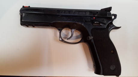  Marca : CZ
 Modelo : SP-01 con martillo americano (No es la Shadow)
 Calibre : 9mm PB
 Ciudad donde se 00