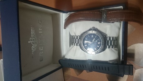 Reloj Breitling Shark, acero, modelo de caballero, mecanismo automatico. Medida esfera: 40 mm. Gran clásico 01