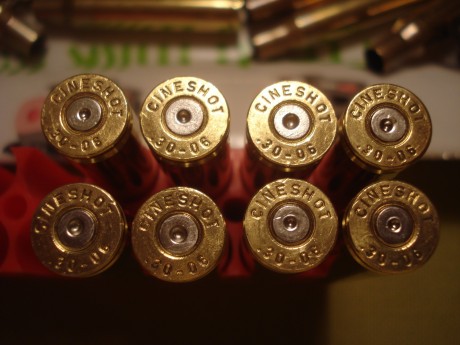 Vendo 200 vainas Cineshot by RWS del .30-06 con un solo disparo efectuado, tienen el cuello tratado térmicamente 02