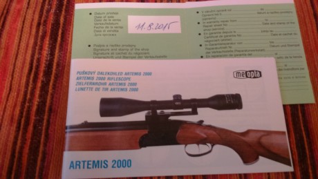 Rebajado
Por dejar la caza vendo este visor Artemis 4x32 SIN ESTRENAR,  pierdo dinero, pero es que ya 11