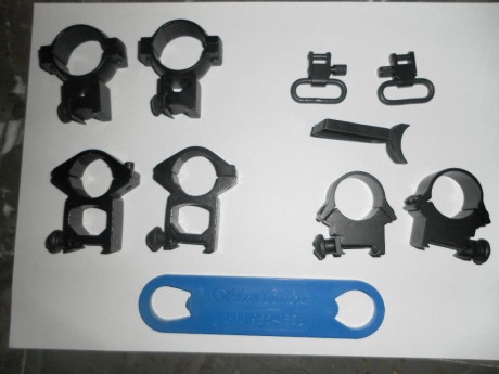 vendo anillas para visor , las dos primeras para tubo de 25mm  para carril weber y la tercera tubo de 01