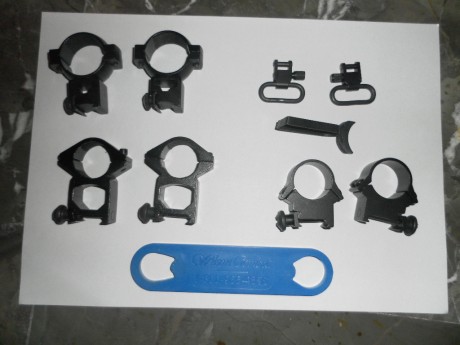 vendo anillas para visor , las dos primeras para tubo de 25mm  para carril weber y la tercera tubo de 00