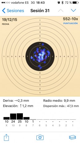  MARCA: TAU BRNO 
 MODELO: MK08 MATCH 
 AÑO: 2015 , comprada en Armerías Ayala
CALIBRE: 4.5 mm (.177)
 60