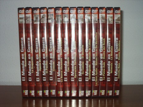 14 DVDs de la serie el mundo en Guerra. Avarca toda la guerra mundial en imagenes. En perfecto estado. 00