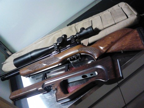 Hola, pongo en venta una gamo coyote practicamente nueva, lleva pin para bìpode, calibre 4.5 
kit bullpup 02