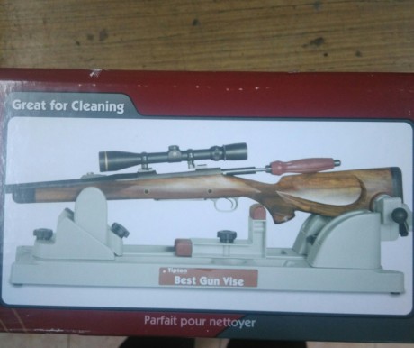 Hola
Vendo un banco de de mantenimiento para escopetas y otro tipo de armas.Esta nuevo, en su caja,no 01