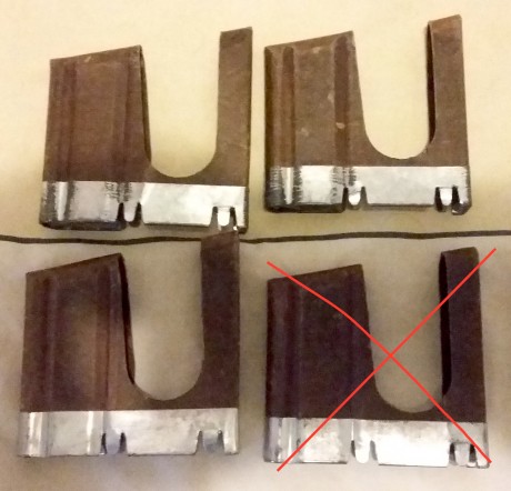  Vendo estos 4 peines para fusiles Schmidt Rubin calibre 7,5x55 suizo.   (ME quedan sólo 3!)  
Son de 01