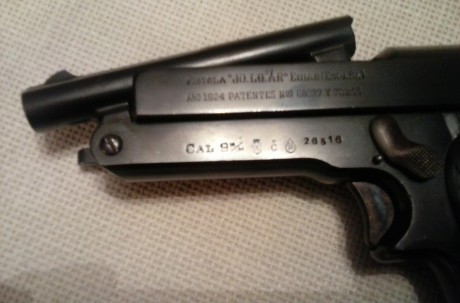 Se vende JO.LO.AR calibre 9 corto y guiada en "F", excelente estado de conservación. Nuevo precio 02