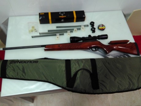 Como indica el titulo vendo esta carabina en el calibre 5,5 porque me e pasao al pcp y no la uso.
El precio 02