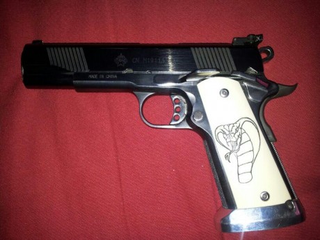 Vendo cachas marca hogue 1911 modelo "cobra"
precio 35 euros puestas en casa del comprador 00
