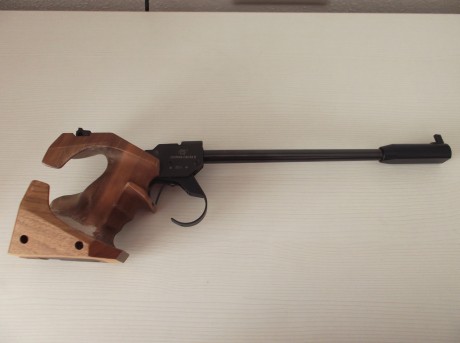 Saludos.
Vendo Pistola Libre Morini CM84 e. calibre 22¨ (dejo la modalidad).
Tamaño de la cacha M.
Disparador 00