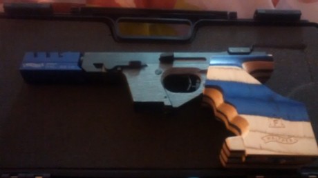 Vendo Walther GSP Expert calibre 22 azul talla M guiada en Abril del 2015 por 1.200€ esta impecable la 01