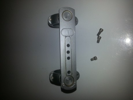 Montura con anillas incorporaradas de 30mm para instalar visor en revolver S&W 686, viene con tornillos, 00