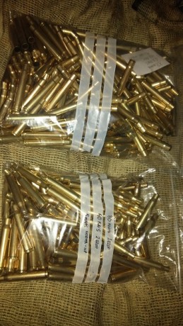 Vendo estas vainas que no voy a utilizar, en 375 H&H 180 vainas+ 19 de regalo ( 88 de Norma) y 8x68S 02