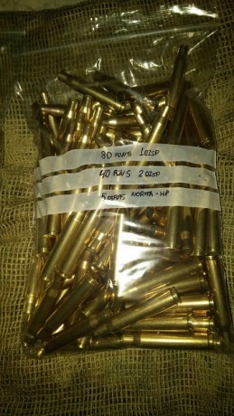 Vendo estas vainas que no voy a utilizar, en 375 H&H 180 vainas+ 19 de regalo ( 88 de Norma) y 8x68S 00