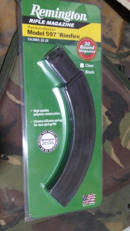 Hola compañeros.

Vendo o cambio un cargador semi-transparente para la carabina remington 597, con capacidad 00