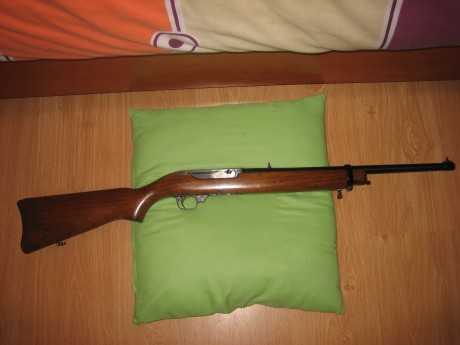 Hola.  Vendo carabina Ruger 44mag. semiautomático, modelo sin cargador, se alimente por abajo 4+1. y tiene 02