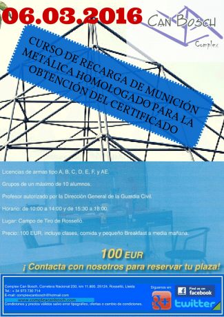 Hola compañeros:
Por medio de este hilo vamos a intentar estar informados de los cursos de recarga que 50