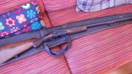 hola
un amigo cambia estas dos escopetas, una paralela Zabala expulsora y selectora y una monotiro marca 12