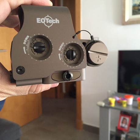 Vendo holografico EOTECH EXPS3-0 en color FDE, compatible con visión nocturna, con cierre rápido QD para 01