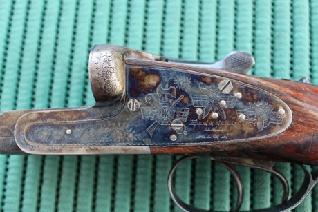 Vendo escopeta paralela marca "AYA" edición para el Ejercito del Aire, calibre 12/70 00
